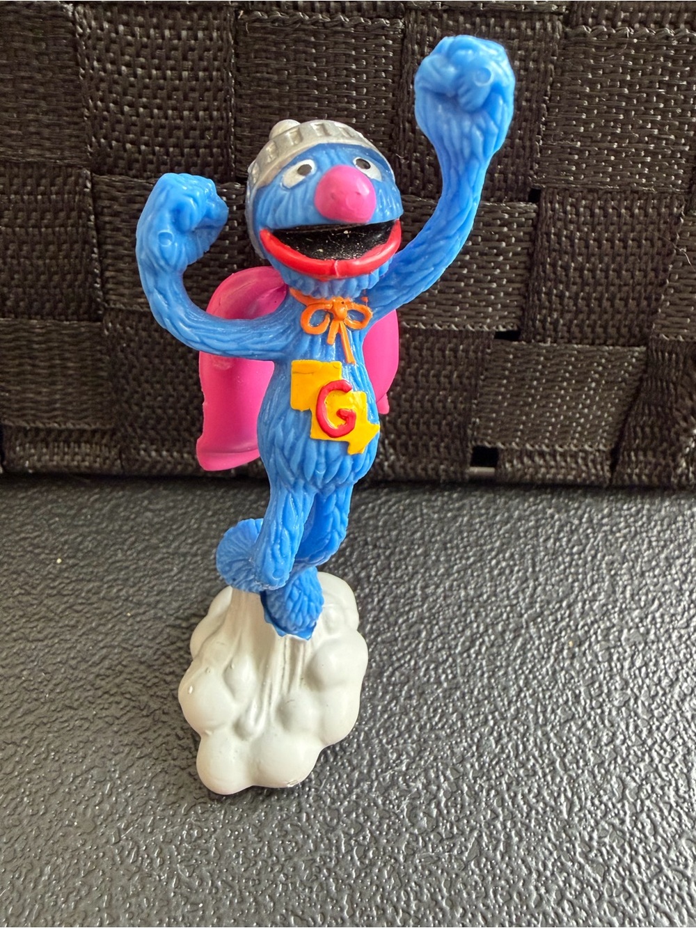 1992 Super Grover Sesame Street  4” PVC Figurines muppets inc. applause